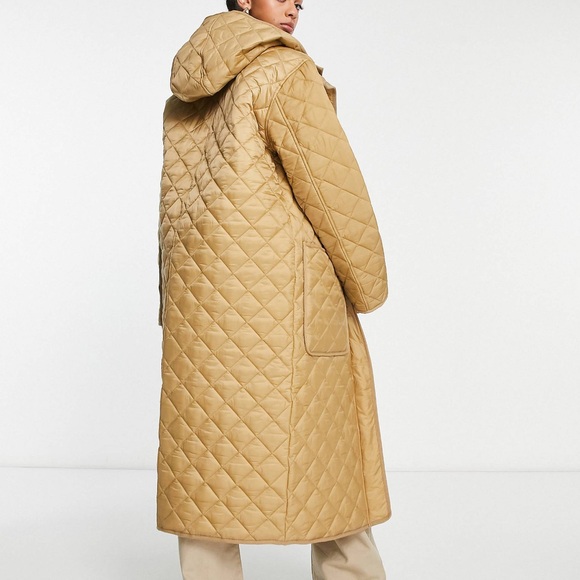 ASOS Design Tall longline quilted coat - Picture 4 of 5